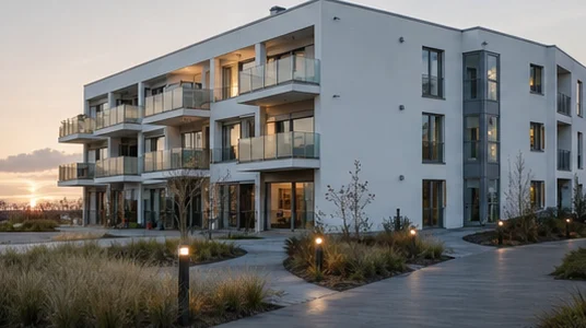 Hospitality Objektservice in Grömitz Modernes Apartment- und Hotelobjekt als Referenzmotiv für FMFK Objektservice in Grömitz