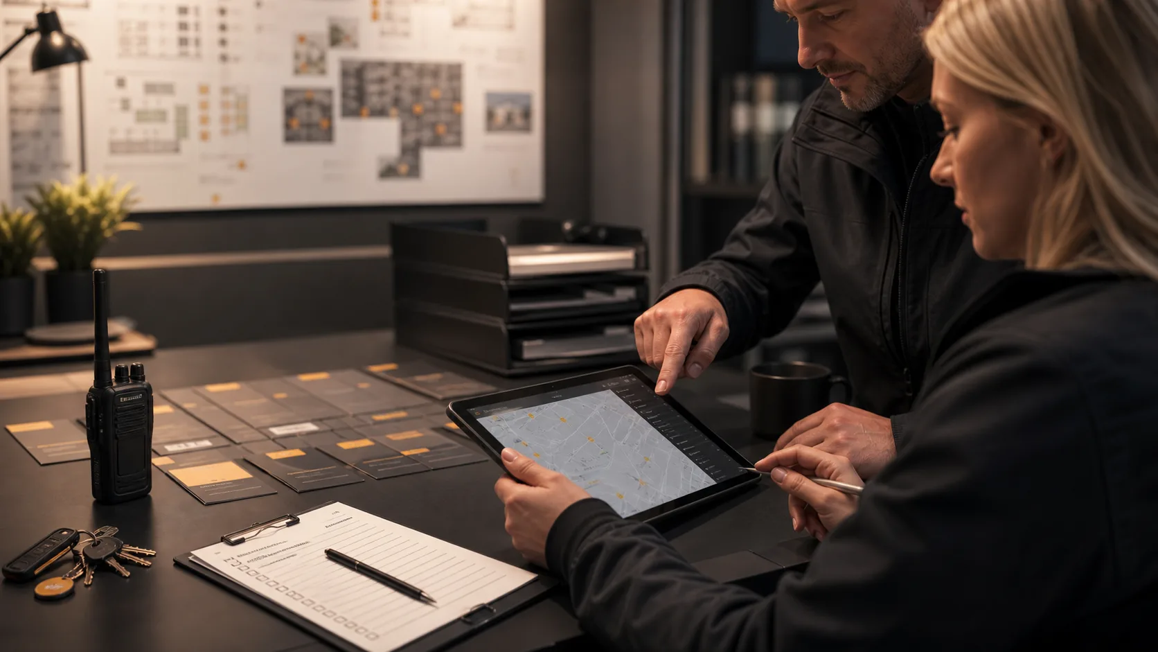 FMFK Team plant Objektservice Einsätze mit Tablet, Checklisten und strukturierter Einsatzübersicht